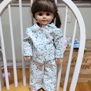 Alexander Doll Company 2004 Polka Dot Pajama Doll - White and Blue